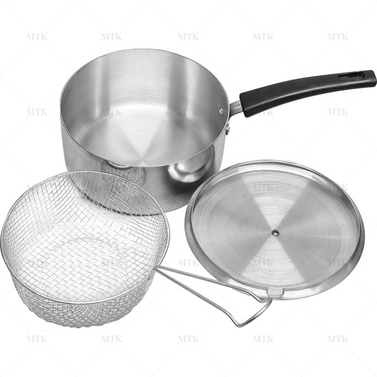 25cm Polished Deep Chip Pan image