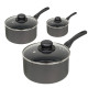 3 pcs  - Non-Stick Sauce Pan Set with Glass Lid image