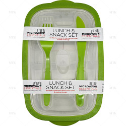 Lunch box with cutlery - PP Plastic