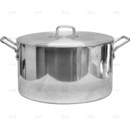 11" (28cm) Aluminium Cooking Pan / Stew Pan / Casserole / Saucepan Pot with Double Handle and Lid