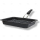 35cm Vitreous Enamel Grill pan with Detachable Handle image