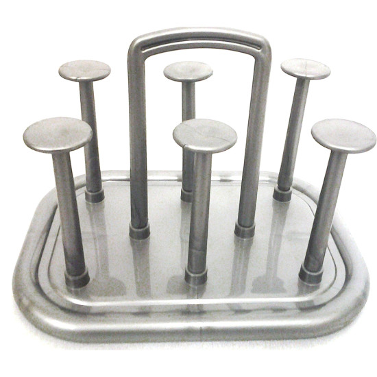 RECTANGULAR GLASS STAND PL (86868) -Glass stands plastic image