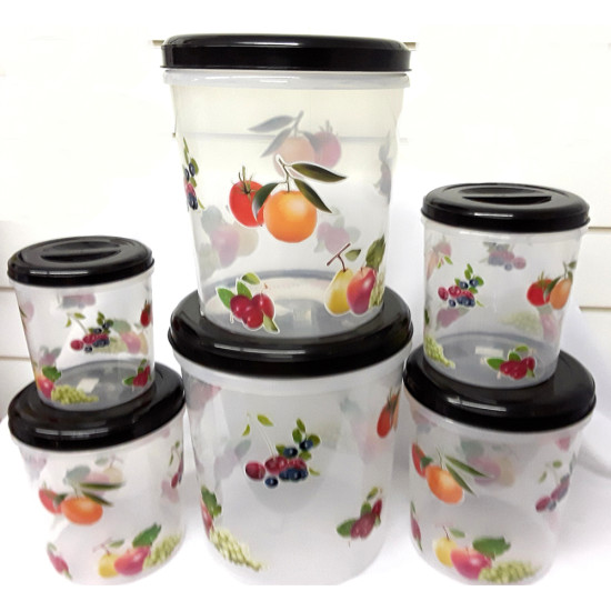 TALL 6PC STORAGE SET 3-20LITRE image