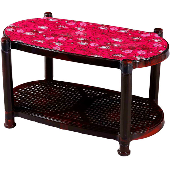 2 TIER TEA TABLE WITH WHEELS image