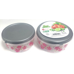 CANNISTER SET OF 2  900 ML  PLASTIC PRINTED SHRINK WRAPED