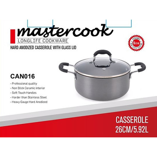 32 CM ANODISED CASSEROLE -Anodised image