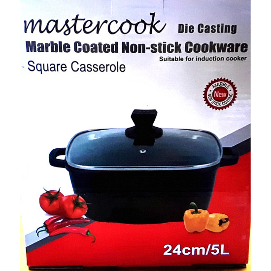 SQUARE CAST CASSEROLE 24 CM -Die cast image