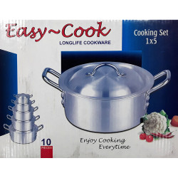 EASY COOK 5 PCS COOKWARE SET PROMOTION SIZE 18-20-22-24-26 CM