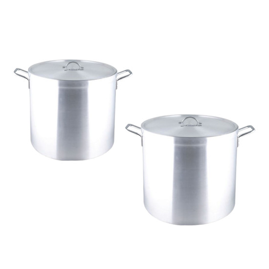 TALL BOILING POT 45 X45 CM & 50 X 50 CM 2 PCS SET 7MM THICK image