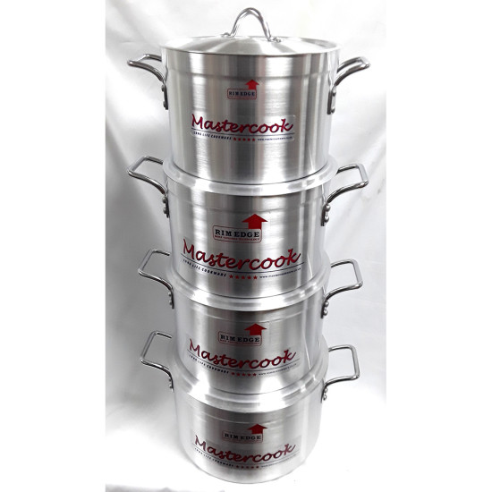 STOCKPOT SET 4 PC 26 28 30 32 CM -Aluminium image