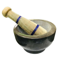 STONE PESTLE 8 INCH SET