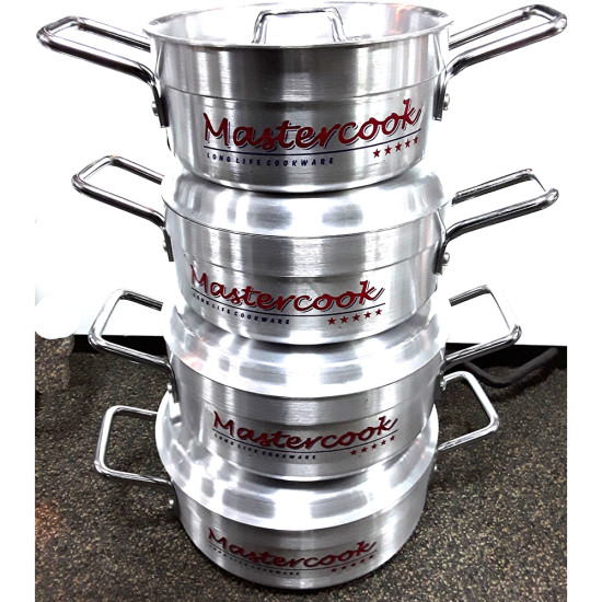 OUR MASTERCOOK BRAZING 20-26CM 4PC -Aluminium image