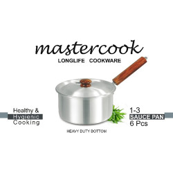 MASTERCOOK 1-3 WOODEN SAUCEPAN SET