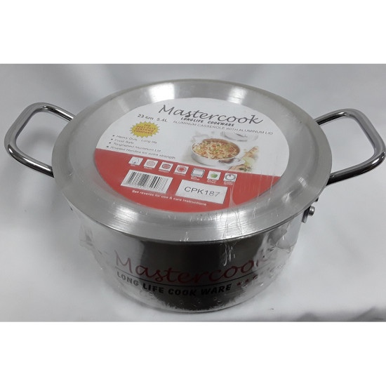 23CM ALUMINIUM CASSEROLE LOOSE- NO 3 -Aluminium image