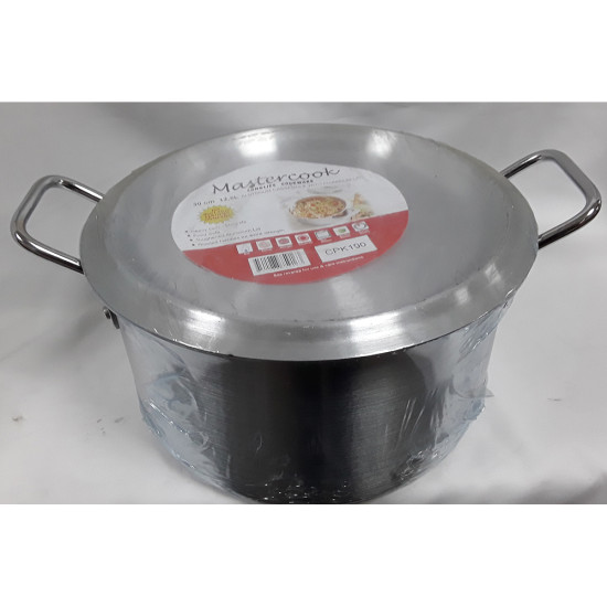 30CM ALUMINIUM CASSEROLE LOOSE- NO 6 -Aluminium image