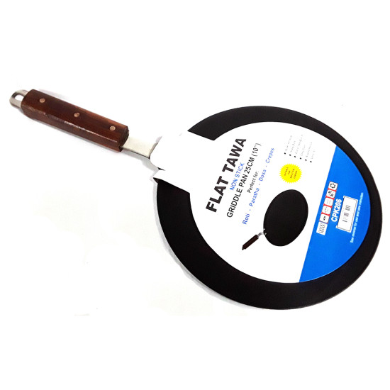 NON STICK FLAT TAWA WITH INDUCTION 10 INCH -Tawa image