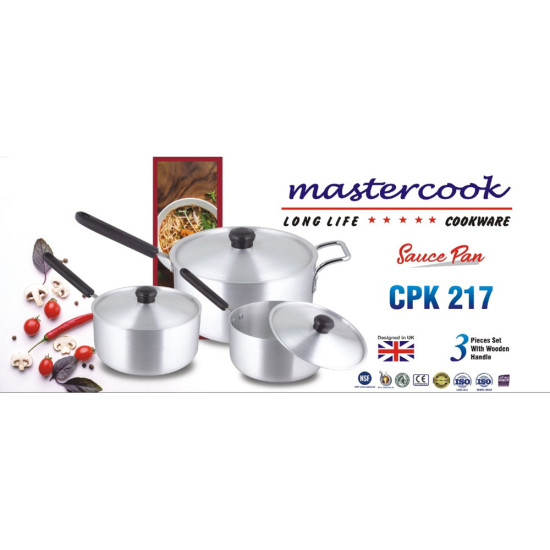 MARC PLASTIC HANDLE STEWPAN SET SIZE 22-24-26 CM HEAVY TYPE image