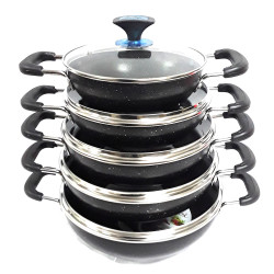 KARAI SET 5 PCS NON STICK SIZE 22-24-26-28-30 CM