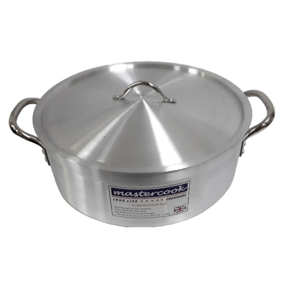 BRAZING PAN 7 MM THICK BODY 35.5 CM WIDE DEEP 14.6 CM -Aluminium image