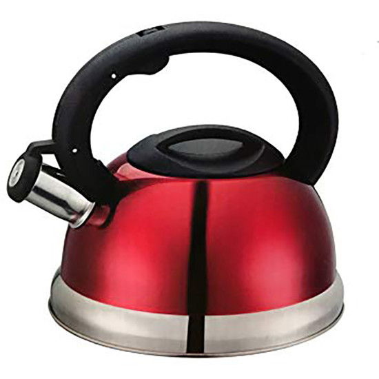 3.0L SS WHISTLING KETTLE RED -Kettles /teapots image