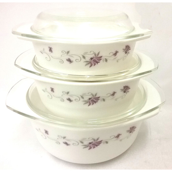 CASSEROLE SET 3 PCS OPAL GIFT BOXED LINDA image