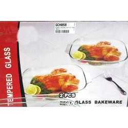 2PCS REC DISH WITH HANDLE 2.5LT 1.8LT