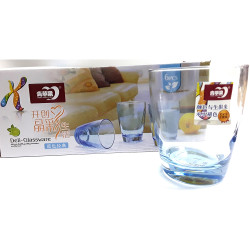 BLUE GLASS MEDIUM 6PC ES7006-2B