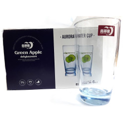 BLUE GLASS LARGE 6PC  ES7006-3B