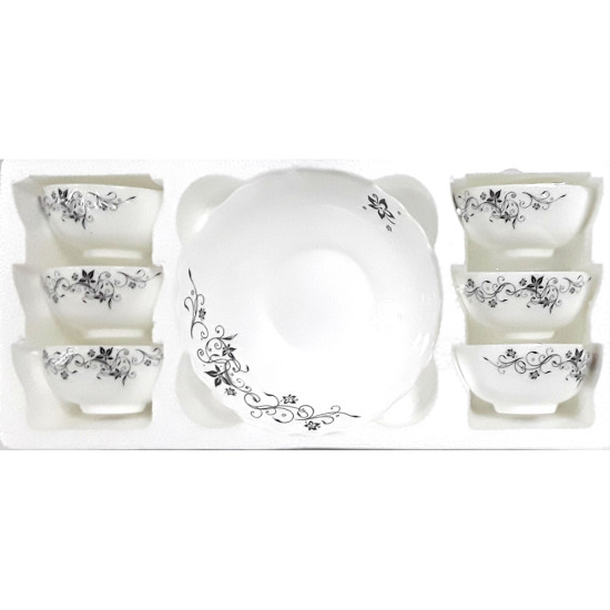 OPAL 7 PCS FRUIT SET BLACK PRINT -Fruit set image