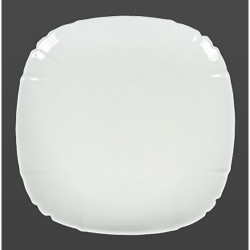 DINNER PLATE SQUARE OPAL 11 INCH