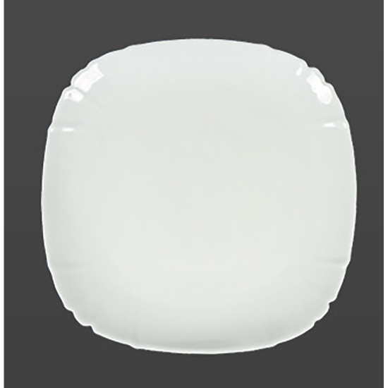 DINNER PLATE SQUARE WHITE OPAL 9 INCH image