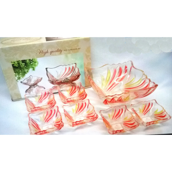 7PC SQUARE BOWL SET PF-OS-SZW COLOURED -Fruit set image