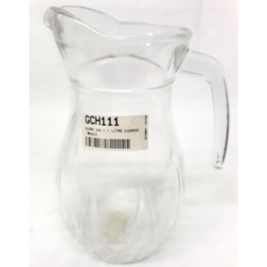 GLASS JUG 1.1 LITRE DIAMOND image