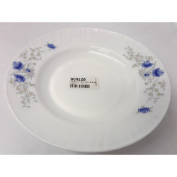 OPAL SOUP PLATE BLUE 10 INCH
