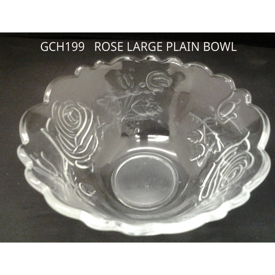 ROSE SINGLE LARGE BOWL -Glass bowls image