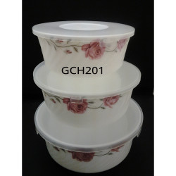 OPAL 3 PCS BOWL SET PINK
