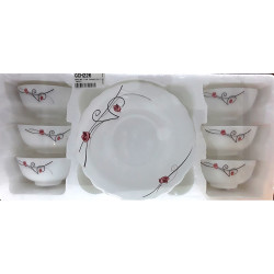 OPAL 7 PCS FRUIT SET ROSE SMALL PRINT