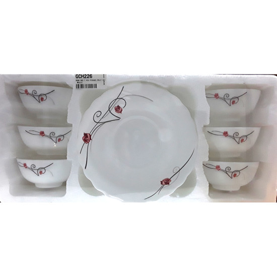 OPAL 7 PCS FRUIT SET ROSE SMALL PRINT -Fruit set image