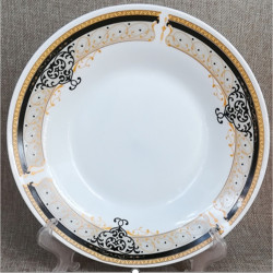 BOWL 8 INCH DX GOLD DECOR