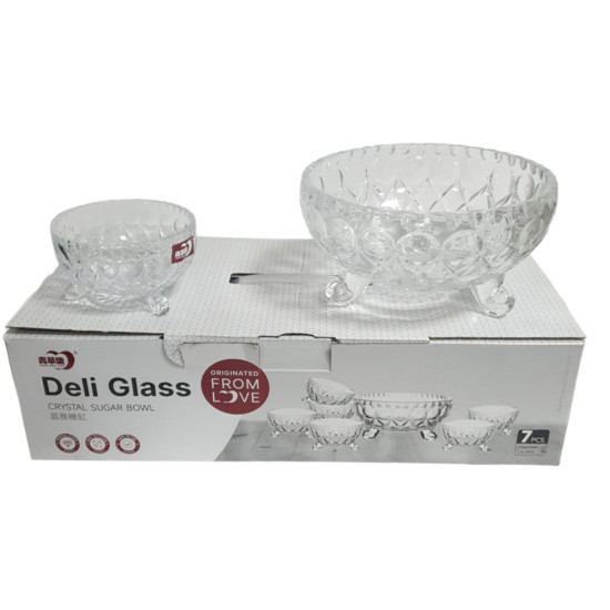 FRUIT SET FOOTED 7 PCS PEARL image