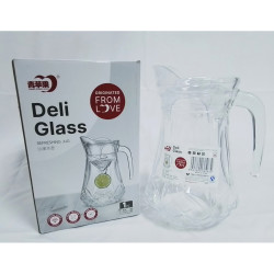 GLASS JUG WITH LID 1.58 LT DIAMOND DESIGN