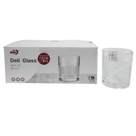 DELI SOGA GLASS SET 6 PCS 280 ML CODE KB103-1B image