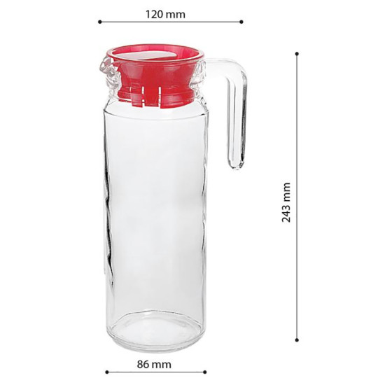 FRIDGE JUG LARGE 1000 ML ROUND image