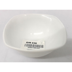 SQUARE WHITE 12CM BOWL