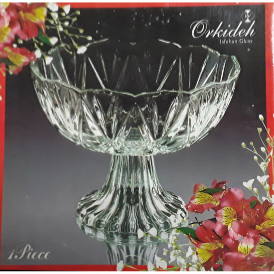 ORKIDHAH FOOTED GLASS BOWL -Footed glass bowls image