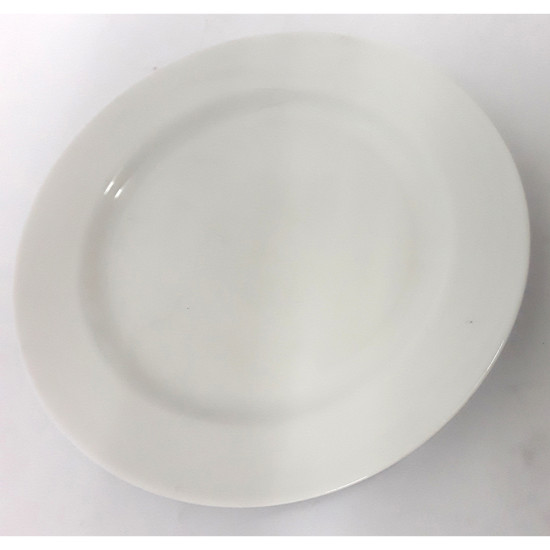 DINNER PLATE WHITE PORCELAIN 27CM (932) -Opalware plain image