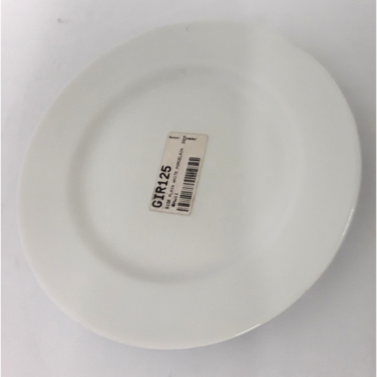 SIDE PLAIN WHITE PORCELAIN 20CM (936) -Opalware plain image