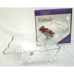 GOLNAZ LARGE SQUARE GLASS BOWL (691)