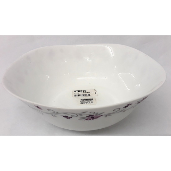 LINDA SQUARE SALAD BOWL 124 -Opalware printed image