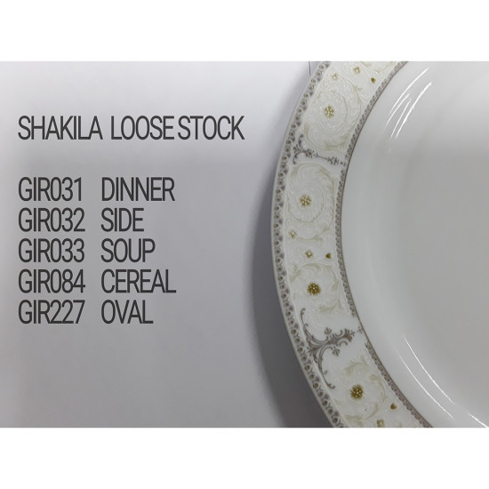 SHAKILA OVAL PLATE -Porcelain plates image